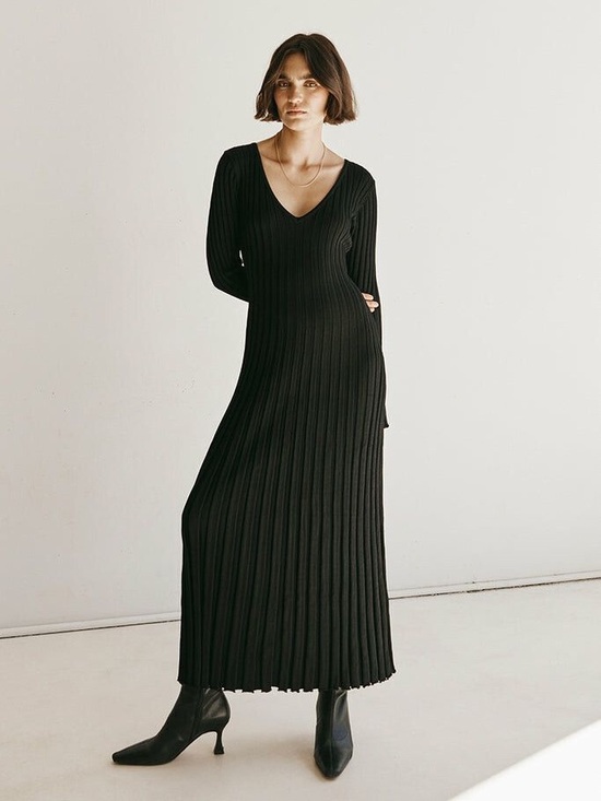 DISSH Dresses & Skirts - DISSH Reign Ribbed Knit Dress